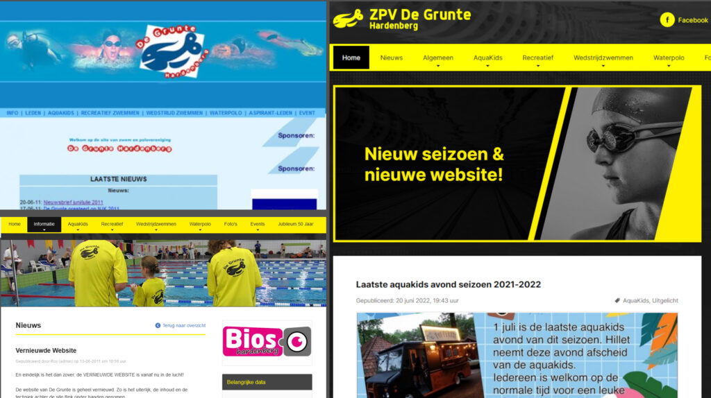 Voorbeelden van onze websites